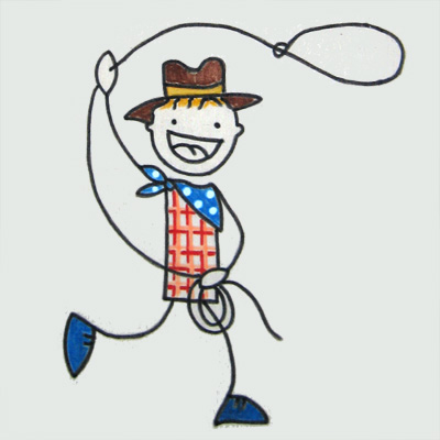 Sugola Design Cowboy Illustration Sugola Design Extras Tasche Exklusive maßgeschneidert personalisiert Individuelle gestaltung Handgemalt